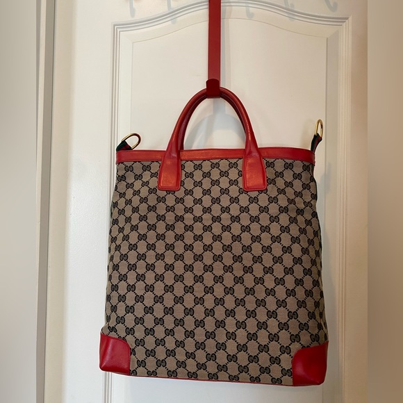Gucci canvas/leather Tote bag - Picture 3 of 10